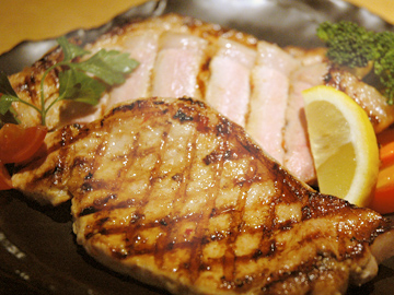 館ヶ森高原豚の吟醸漬け！ボリューム満点！！